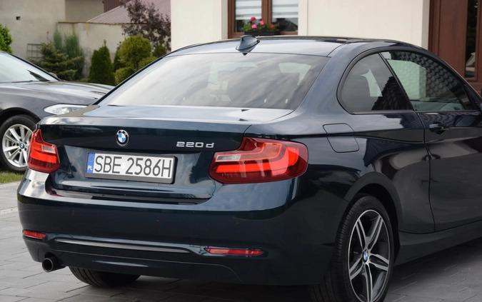 BMW Seria 2 cena 54900 przebieg: 217700, rok produkcji 2014 z Siewierz małe 254
